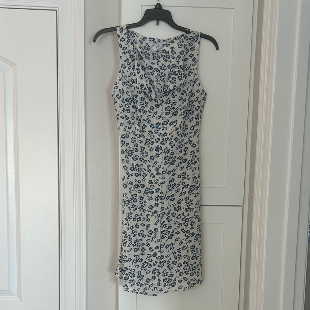 RIHOAS Monochrome Floral Midi Dress